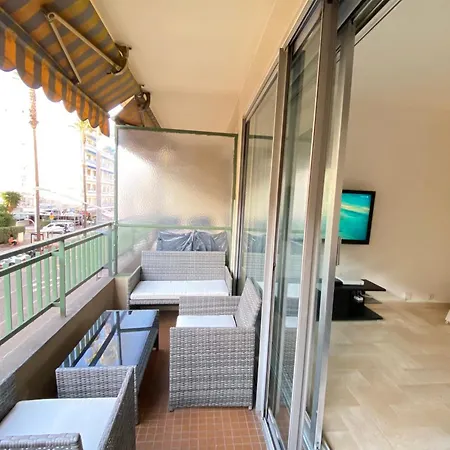 06bg - Studio 600m From The Beach - Private Parking Lägenhet Cagnes-sur-Mer